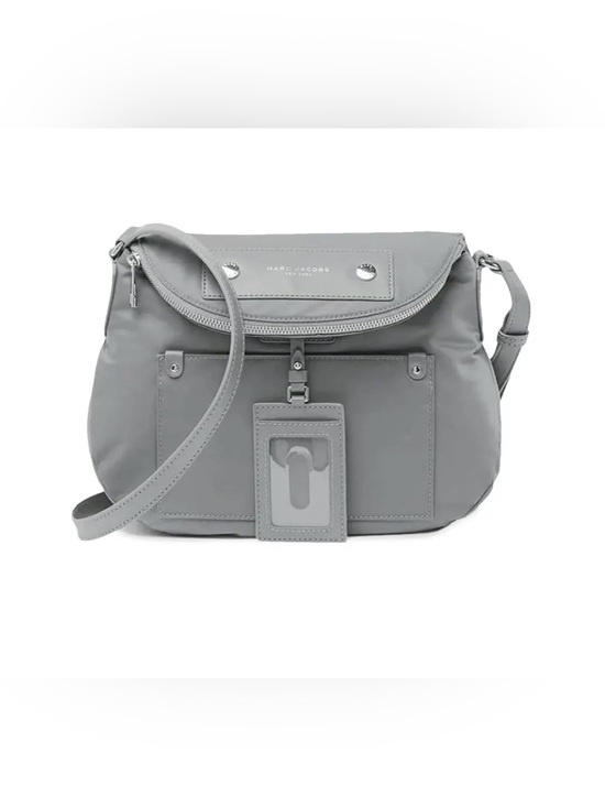 Marc Jacobs Handbags - Marc Jacobs Light Gray Nylon Crossbody Bag with ID Window